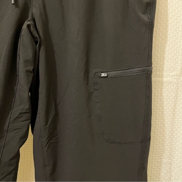 Eddie Bauer Fleece Lined Joggers Outdoor Winter Trail Drawstring Black Size 6 - Picture 5 of 14